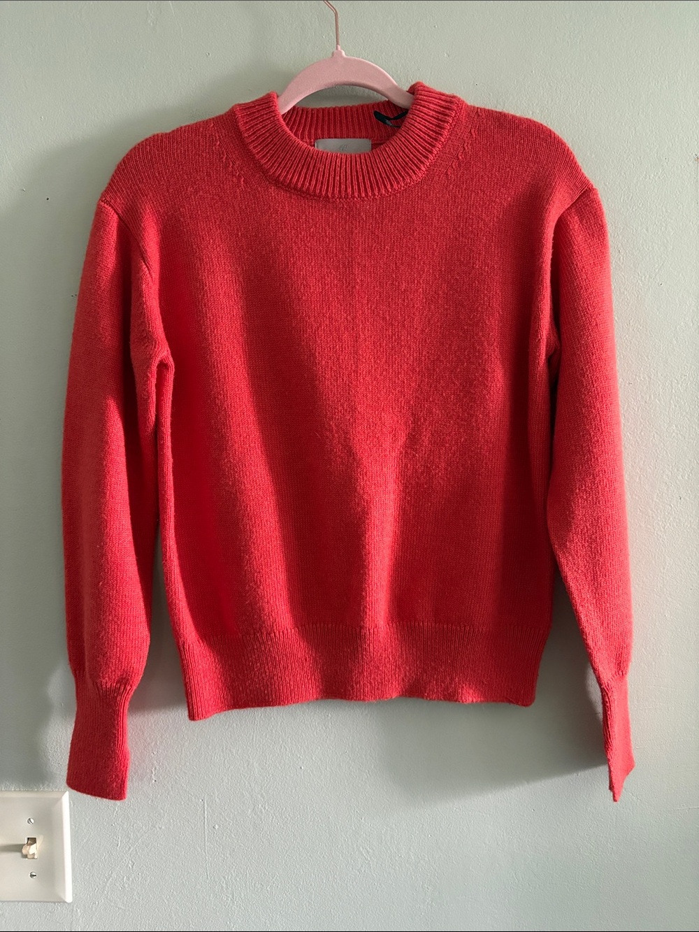 H&M Women's Crewneck Sweater in Coral Red
